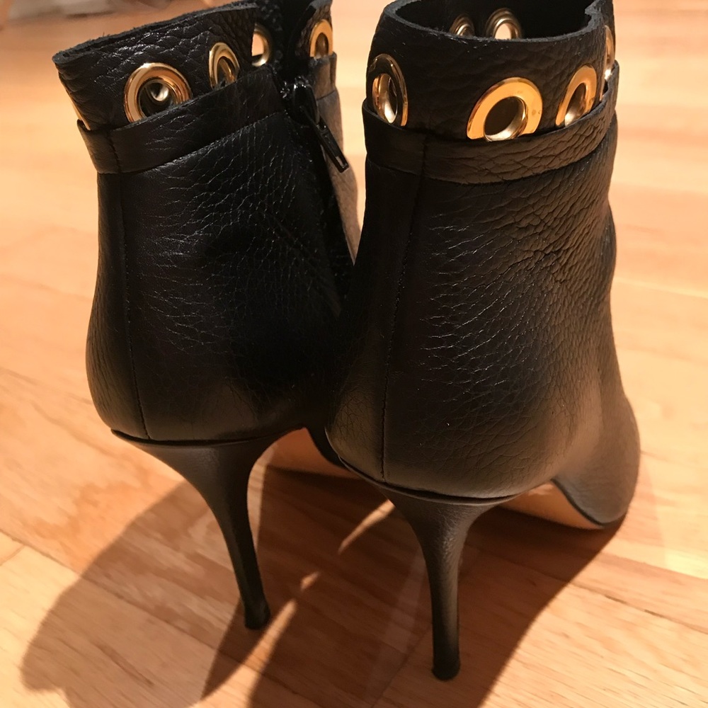 Leather Half boots with open toe